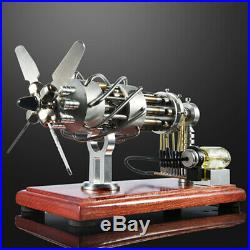 16 Cylinder Hot Air Stirling Engine Motor Model Steam Power Educational Toy