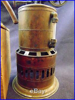 1885 Weeden Upright Steam Engine Toy No 1 Copper Boiler Beautiful Patina Antique