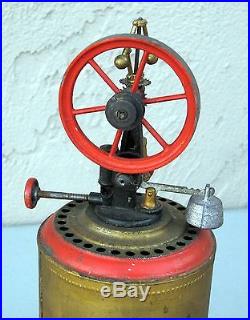 1890's Weeden Steam Engine No 4 Square Tin Base with Burner #BT15 RARE