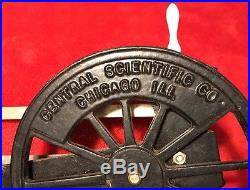 1920's Central Scientific Co Cast Iron Steam Engine Working Model Chicago, ILL
