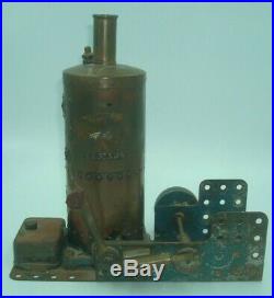 1920s EARLY BRASS MECCANO STEAM ENGINE with BURNER (NOT TESTED)