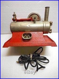 1921 Working Toy Steam Engine Electric Heating Empire Metal Ware Corp Nice