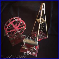 1930'S MINIATURE STEAM ENGINE WITH FERRIS WHEEL AND WINDMILL/ WATER PUMP. L@@k