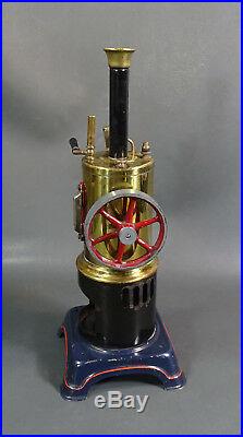 1930s Pre War Antique German Doll&Co. Vertical Live Steam Engine 12Model Tin Toy