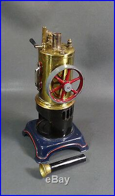 1930s Pre War Antique German Doll&Co. Vertical Live Steam Engine 12Model Tin Toy