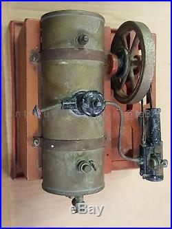 1930s antique WEEDEN #648 ELECTRIC HORIZONTAL STEAM ENGINE miniature