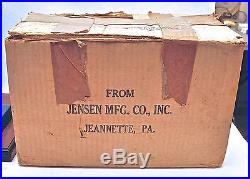 1940's Jensen No. 5 Steam Engine Original Box 115 Volts Runs Like A Top