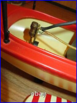 1950's Atwood Motors Steam Powered Jungle Boat with steam engine & original box ++