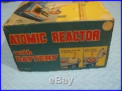 1954 LINEMAR ATOMIC REACTOR w Battery Steam Engine Toy Vintage Antique BOX A++++