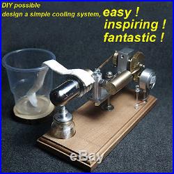 2015 New Hot Air Stirling Engine Model Power Generator Kit Kids Educational Toys