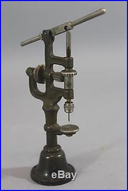 3 Antique Cast Iron Steam Engine Machinist Woodworking Tools Drill Press & Lathe