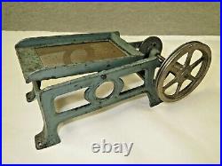 4 French G Pericaud vintage steam engine accessories lathe, mixer, sifter, vise