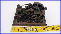 Antique Advance Rumely Oil Pull Steam Engine Tractor Paperweight Acr Rehberger