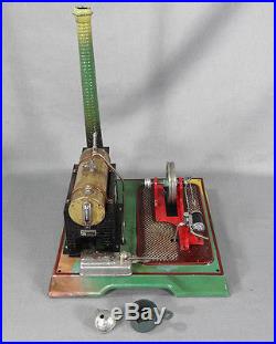 ANTIQUE GERMAN MARKLIN HORIZONTAL LIVE STEAM ENGINE MODEL 4097/5 TIN TOY & BOX