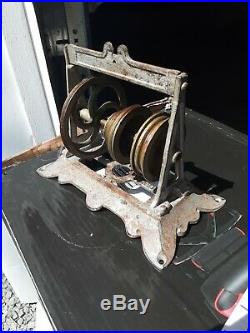 ANTIQUE SALESMAN SAMPLE STEAM ENGINE MODEL wheels NYC cast iron steam punk