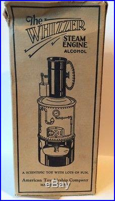 ANTIQUE The Whizzzer Steam Engine Toy American Airship Co. ORIGINAL BOX