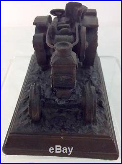 Advance Rumley Oil Pull Tractor Steam Engine Paperweight Bronze Farm Equipment