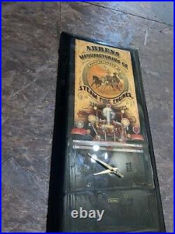 Ahrens Manufacturing Co Steam Fire Engines Hose Parts Clock (matchbox)
