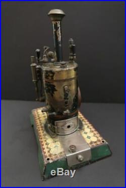 All Original MARKLIN Vertical Live Steam Engine #4112 Patent Dampf 1909