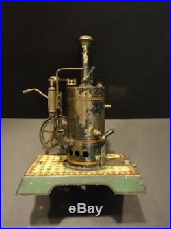 All Original MARKLIN Vertical Live Steam Engine #4112 Patent Dampf 1909
