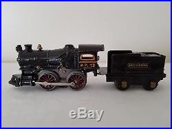 American Flyer 13 Steam Engine and Tender Early 1924 Wind Up