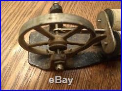 Antique 1900's Cast Iron Base Open Coil Electric Steam Engine Toy Electric Motor