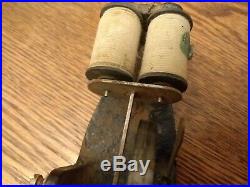 Antique 1900's Cast Iron Base Open Coil Electric Steam Engine Toy Electric Motor