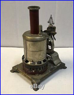 Antique 19th Century Toy Weeden Live Steam Engine & Boiler