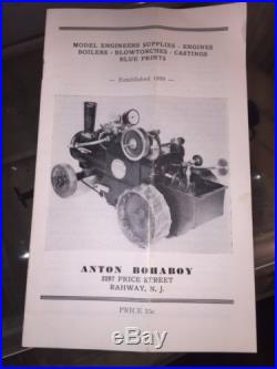 Antique Anton Bohaboy Model Steam Engine And Boiler
