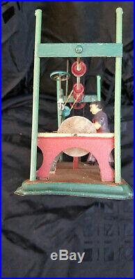 Antique Arnold Steam Engine Tin Toy Articulated