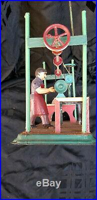 Antique Arnold Steam Engine Tin Toy Articulated