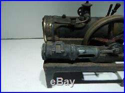 Antique Bing Gebruder Brass And Iron Horizontal Steam Engine # 5330 1908-1925