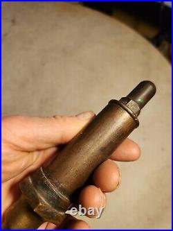 Antique Brass Steam Whistle Small No Name Engine Toy Hit Miss Boiler