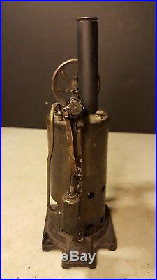 Antique Carrette Germany Upright Steam Engine Toy Unusual +Early