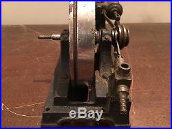 Antique Cast Iron Brass Steam Engine Toy Model All Original