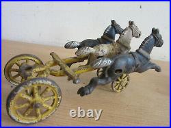 Antique Cast Iron Horse drawn Steam Pumper fire engine toy 14 Ives / Wilkins
