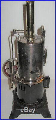 Antique Doll Vertical Electric Steam Engine American Bing Conversion Marklin