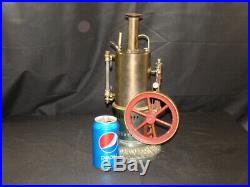 Antique EP Live Steam Engine Model Large Tin Toy Early 1900 w Governor & Whistle