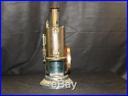 Antique EP Live Steam Engine Model Large Tin Toy a+ Condition Governor & Whistle