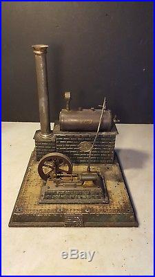 Antique E. Plank Germany Toy Steam Engine Power Plant Early Industrial Project