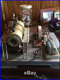 Antique Electric Toy Steam Engine Vintage