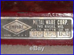 Antique Empire Metalware Steam Engine. Pat. Jan 25, 1921, E2 On Bottom Plate