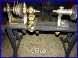 Antique Ernst Plank 6 Station Line Shaft Machine Shop Toy For Steam Engine