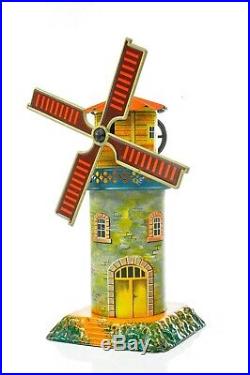 Antique German Geb. Bing Windmill with Music box Rare Model approx. 1925