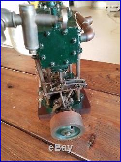 Antique Home Made Compound Launch Steam Engine Modeled After Stuart-Turner