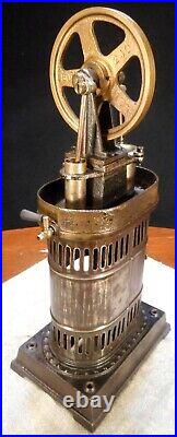 Antique Hot Air Stirling Gas Steam Engine Carette, Falk, Schoenner tin toy model