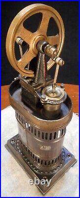 Antique Hot Air Stirling Gas Steam Engine Carette, Falk, Schoenner tin toy model