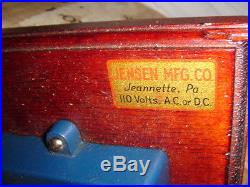 Antique Jensen 110 AC Or D. C. 1940's Model 25 Steam Engine Jeanette PA