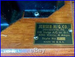 Antique Jensen Toy Electric Steam Engine, Style #35, With Original Box