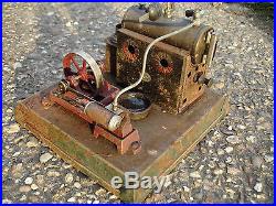 Antique Live Steam Engine Toy Ernerst Ernst Plank Dampfmachine 1900's